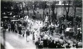 Kulturhistoriska festtåget och festspelen i Falköping den 5 augusti 1934.