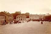 Nykterhetsdemonstration omkring 1900. Torget med Gamla Rådhuset.