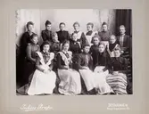 Gruppporträtt, Johanna Brunssons vävskola.