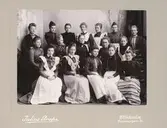 Gruppporträtt, Johanna Brunssons vävskola.