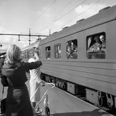 Familjegrupp vid Centralstationen.