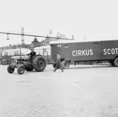 Cirkus i stan.
Bildsidan.
21 maj 1955