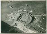 Från utgrävningen av kärntornet i Borgholms slottsruin sommaren 1929.