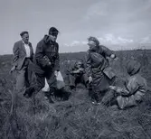 Dr. Ragnhild Boström och Ulf Erik Hagberg i Kårehamn, juli 1962.