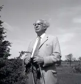 Professor Mårten Stenberger, våren 1962.