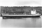 Tankfartyget NORDIC BREEZE på provtur från Finnboda varv 1977