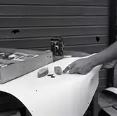 Fynd från Skedemosse, 20/7 1962, bland annat en slipsten.