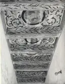 Målat tak i Dahmska huset vid Lilla Torget.