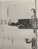 Lås på porten vid Kaggensgatan.