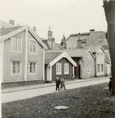 Del av Norra Långgatan i Kalmar 1957.