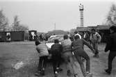 Rallytävlingen Bilexa-knixen körs på stenbrottet Sabemas område, år 1984.

För mer information om bilden se under tilläggsinformation.