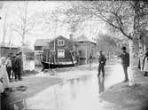 Översvämning, Storgatan, Rättvik, Dalarna 1909