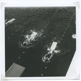 Två av deltagarna under SM i simning, som 1946 hålls vid Långviksbadet i Kalmar.