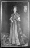 Reproduktion av en samtida målning av Margareta Eriksdotter (Leijonhufvud), Gustav Vasas andra gemål, och drottning 1536-1551.