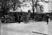 Busstrafiken i Kalmar på 1930-talet. Här en buss som trafikerade sträckan Kalmar-Ålem.