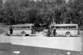 Busstrafiken i Kalmar på 1930-talet. De här bussarna trafikerade sträckan Kalmar-Ryssby-Ålem.