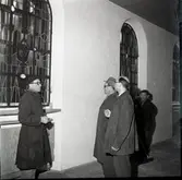 Konstnär Harald Garmland, arkitekt Hampus Bergman, kyrkoherde Iverson, 22/3 -1961


Harald Garmland. Konstnär. Född Karl Harald Garmland i Stora Malm, Södermanlands län, död i Oscars församling, Stockholm.

Levde mellan 1904 - 1985