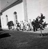 Återinvigning av Egby kyrka efter restaureringen.