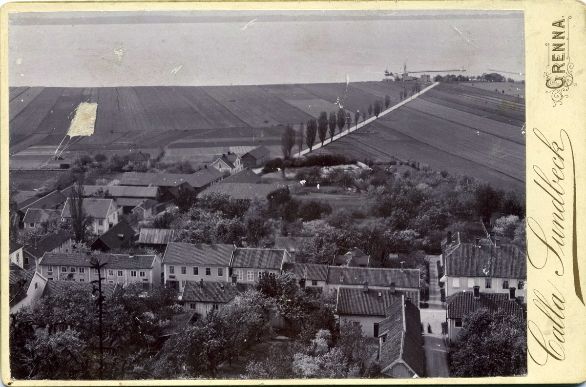 Calla Helena Sundbeck, View from the Border Grade across the city towards the Harbour via the present Harbour.