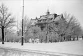 Samskolan i vintras (i snö) september 1937, 12609.