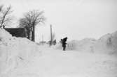 Trelleborgs stads byggnadskontor, snöskottning februari 1940, 14518.