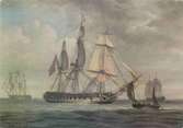 HM Fregatt Triton, byggd 1796

Oljemålning av Nicholas Pocock 1797
Greenwich Hospital Collection

Fartyget designades av amiral  Lord James Gambier. Fartyget byggdes av furu istället för av ek. Fartyget tillfångatog bland annat två spanska prisfartyg  i Biscayabukten 16 oktober 1799.