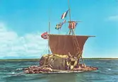 Flotten Kon-tikii Polynesien
Kon-Ti´ki-expeditionen
Thor Heyerdahls expedition 1947 
Avfärden ägde rum 28 april 1947 från Limas hamnstad Callao.
Nådde fram till den lilla atollen Raroia i Tuamotugruppen 7 augusti samma år.