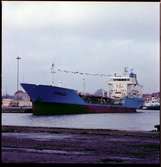 Corsica
Chemical tanker. Length 85 m, 1,105 t. 
Single hull ship built in 1975 in Kalmar (Sweden) by Kalmar Varv