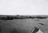 Kalmar stad.
Utsikt mot Kvarnholmen från Slottet. Omkring 1870. (1862-1874 då Teatern finns men inte järnvägsstationen).