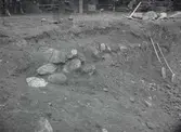 Från utgrävning å hotelltomten ca 1925, medeltida stenläggning.
