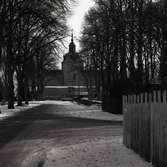 Kalmar slott sett från Kungsgatan.