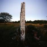 Odins flisor.

Odens flisor består av två mäktiga kalkstensflisor, 2,5-3,0 meter höga. Enligt sägnen var det ursprungligen en enda sten men den sprack när Oden stack sitt svärd genom stenen för att tjudra sin häst, Sleipner. De höga kalkstensflisorna är en del av ett gravfält med ett 40-tal gravar. I början av 1900-talet gjordes en arkeologisk utgrävning där sex gravar undersöktes. Man fann skelett av tre människor, en vuxen och två yngre individer samt enkla vardagsföremål.

(Uppgifterna är hämtade från Wikipedia)