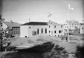 Taklagsfest vid Storbrunn, Östhammar, Uppland tidigt 1930-tal