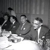 Folk i festsammanhang på M/S Nordpol till Gotland, premiärresa 1959.