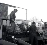 Rälsbussbrand i Böda med flera reportage samma dag.