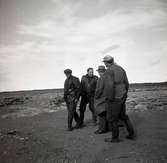 Arbetare vid Bläsinge hamn 4/10 1957.