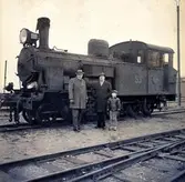 Gammalt lok på Borgholms station 16/1 1962.