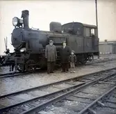 Gammalt lok på Borgholms station 16/1 1962.