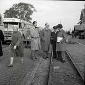 Bild från nedläggningen av Ölands järnväg, foto 1/10 1961.