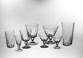 Glas producerat vid Björkshults glasbruk. 
Glasbruket var i drift 1892 - 1978.