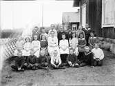 Skolklass, Botarsbo skola, Valö socken, Uppland