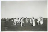 Gymnastikuppvisning på gamla idrottsplatsen i Kalmar 1927-30.