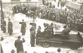 Anders Lindegrens begravning i Kalmar domkyrka 1940. Lindegren stupade i finska vinterkriget.