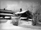Vintervy från Hyttaområdet, numera bebyggt med Karlstad CCC, på en bild tagen runt 1930.