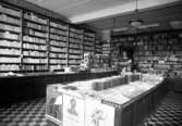 Interiör från Herman Anderssons bokhandel år 1928.