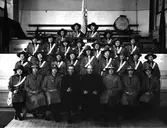 Frälsningsarméns flickscouter i den lokal på Mariedalsgatan som nu (2014) byggs om till bostäder.