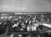 Vy åt nordost från Kvarnbergets vattentorn år 1928.