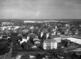 Vy åt nordost från Kvarnbergets vattentorn år 1928.