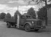Volvolastbil från Motoraktiebolaget med avancerad gengasteknik. Bilden tagen 1943.