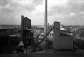 Gasverket i Yttre hamn år 1938. Verksamheten avvecklades 1966.